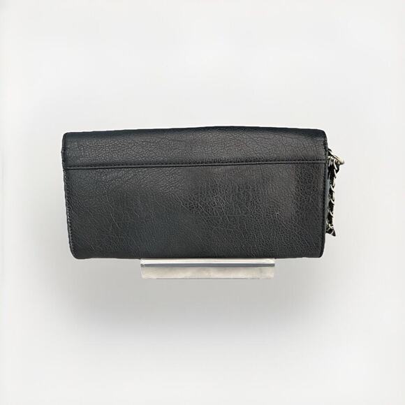 Jennifer Lopez J LO Black Chain Wrislet Wedding Party Cocktail Prom Purse Silver - Picture 5 of 12